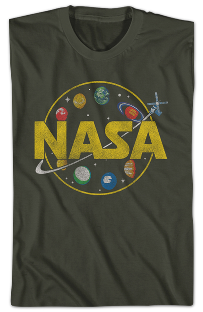 Skylab Orbiting Planets NASA T-Shirt