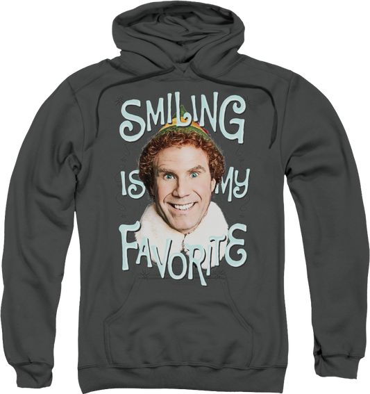 Smiling Is My Favorite Elf Hoodie