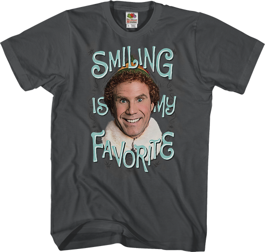 Smiling Is My Favorite Elf T-Shirt