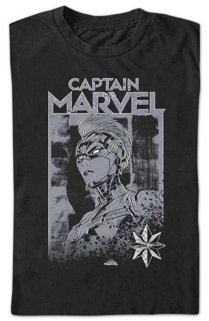 Stamp Captain Marvel T-Shirt