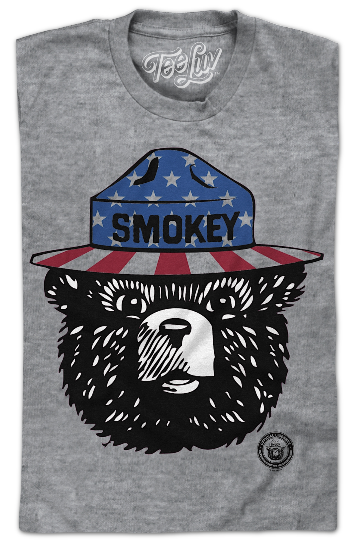 Stars And Stripes Smokey Bear T-Shirt