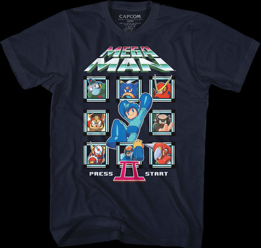 Start Screen Mega Man II T-Shirt