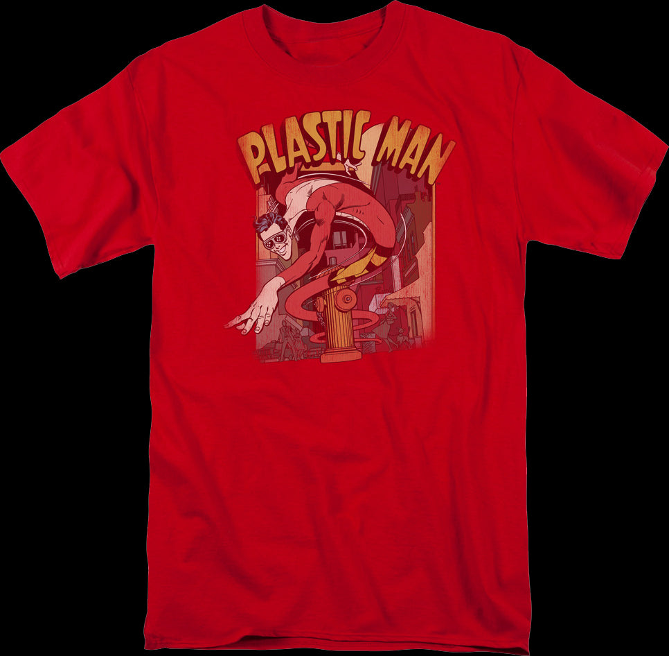 Stretchable Plastic Man DC Comics T-Shirt