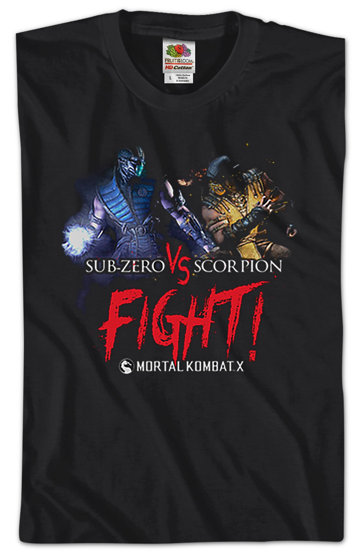 Sub-Zero vs Scorpion Mortal Kombat X T-Shirt