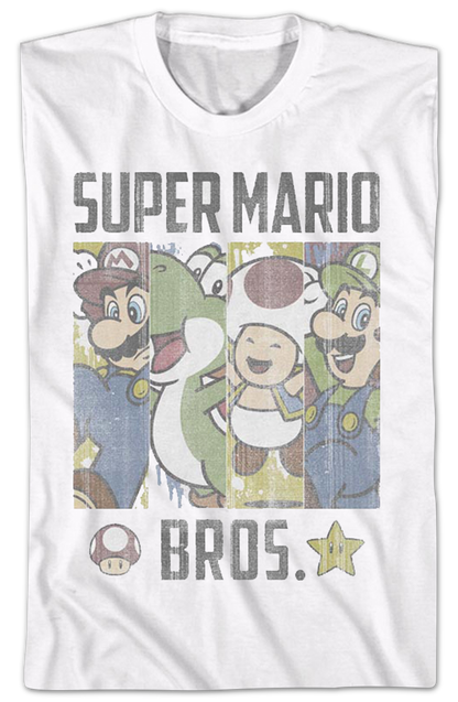 Super Mario Bros. Panels Nintendo T-Shirt