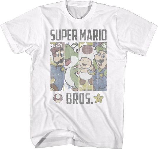 Super Mario Bros. Panels Nintendo T-Shirt