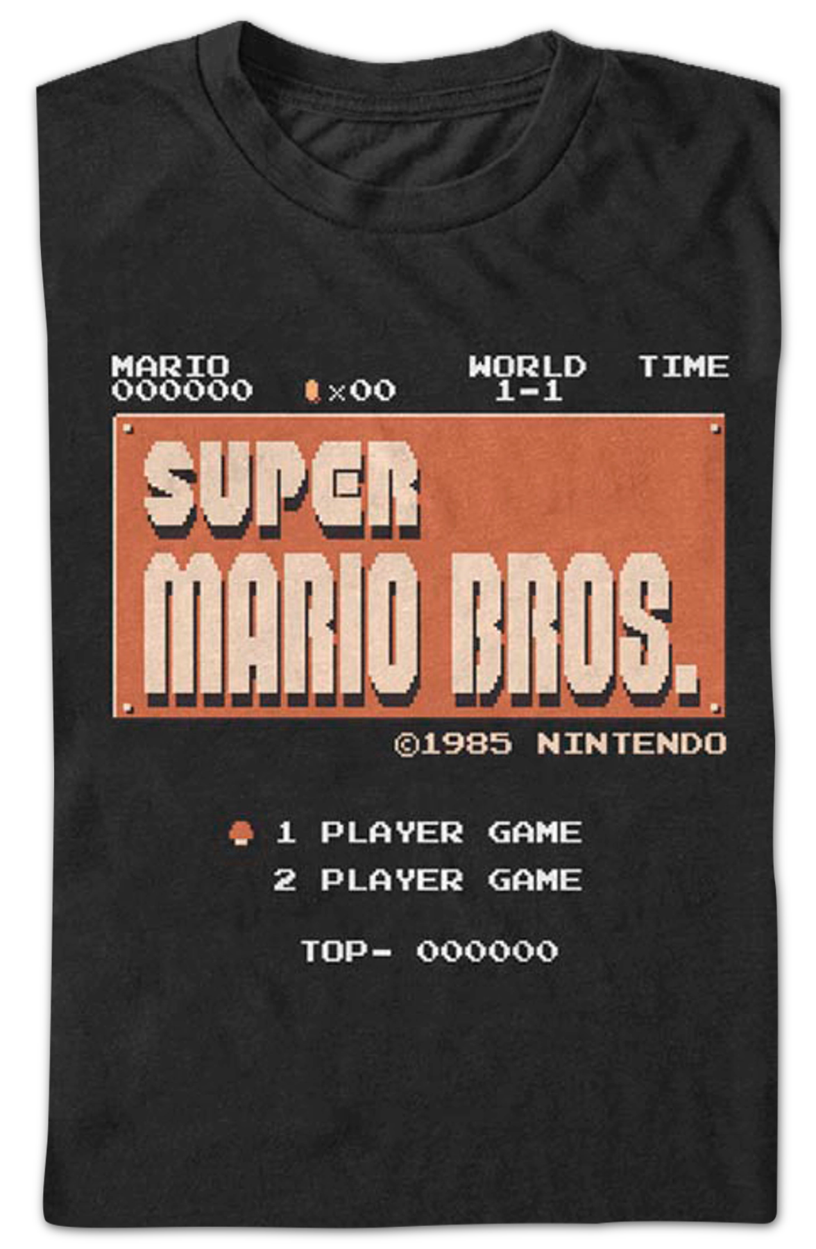 Super Mario Bros. Start Screen Nintendo T-Shirt