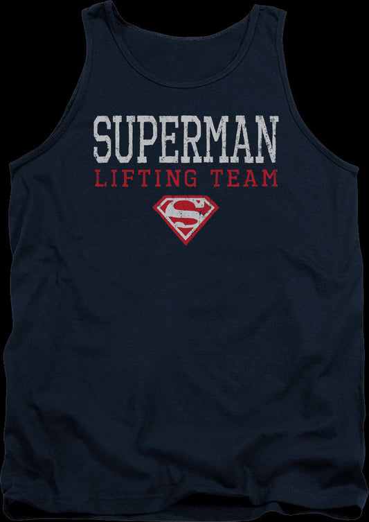 Superman Lifting Team DC Comics Tank Top
