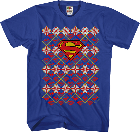 Superman Ugly Faux Knit DC Comics T-Shirt