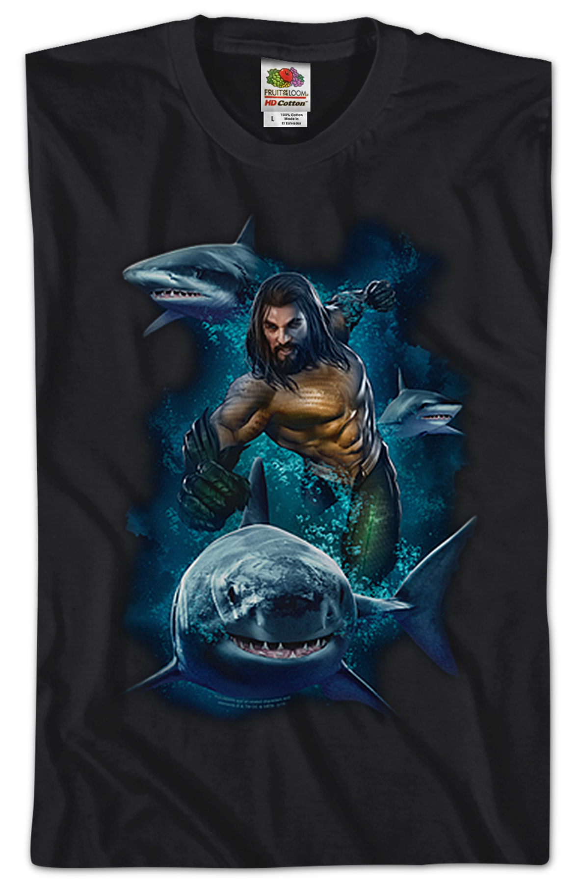 Swimming With Sharks Aquaman T-Shirt