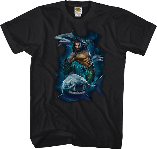 Swimming With Sharks Aquaman T-Shirt