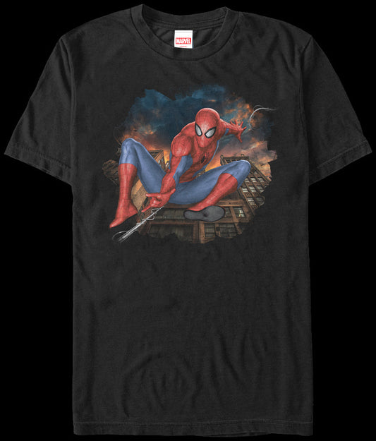 Swinging Into Action Spider-Man T-Shirt