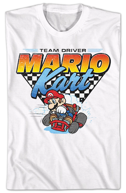 Team Driver Mario Kart Nintendo T-Shirt