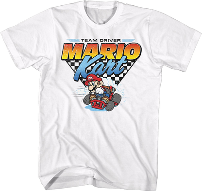 Team Driver Mario Kart Nintendo T-Shirt