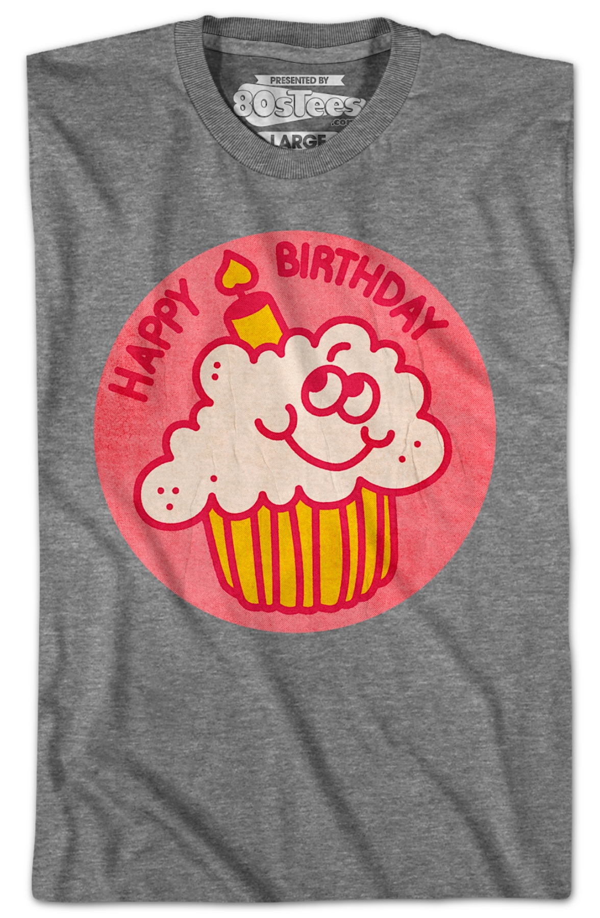 Happy Birthday Scratch & Sniff Sticker T-Shirt