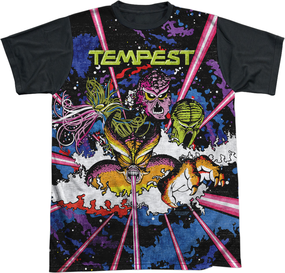 Tempest Enemies Attack Atari T-Shirt