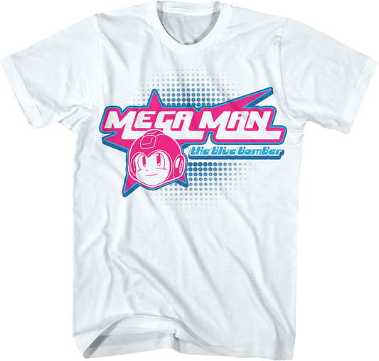 The Blue Bomber Star Logo Mega Man T-Shirt