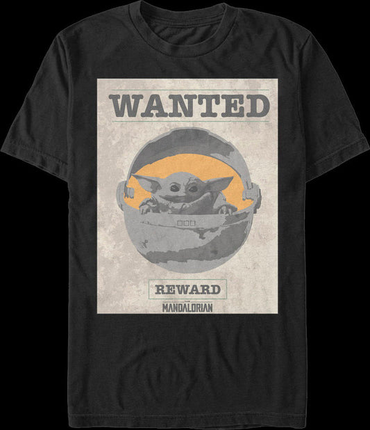 The Child Wanted Poster Star Wars The Mandalorian T-Shirt