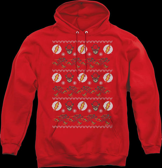 The Flash Ugly Faux Knit DC Comics Hoodie