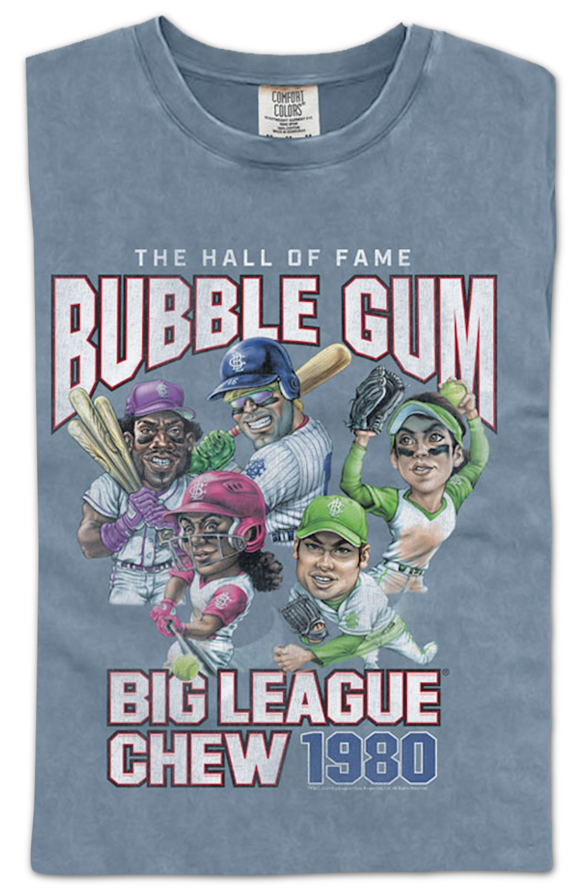 Hall Of Fame Bubble Gum Big League Chew Comfort Colors Brand T-Shirt