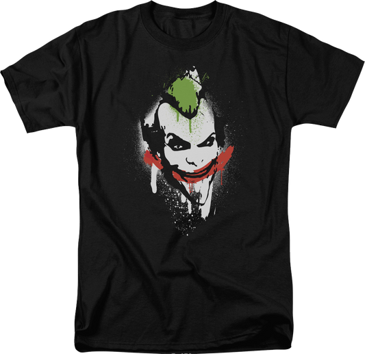The Joker Spray Painted Smile DC Comics T-Shirt