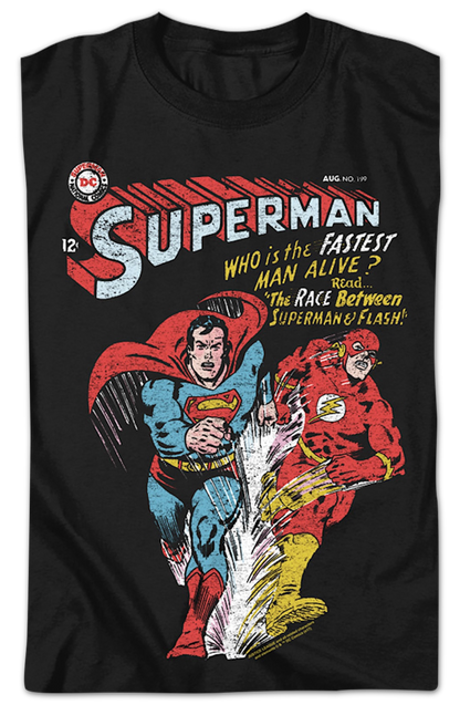 The Race Between Superman & Flash DC Comics T-Shirt
