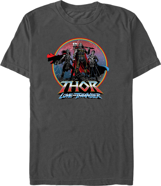 Thor Love And Thunder Heroic Circle Marvel Comics T-Shirt