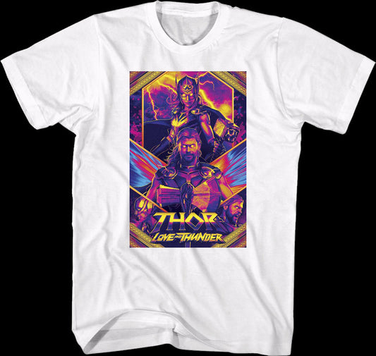 Thor Love And Thunder Poster Marvel Comics T-Shirt