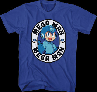 Thumbs Up Oval Mega Man T-Shirt