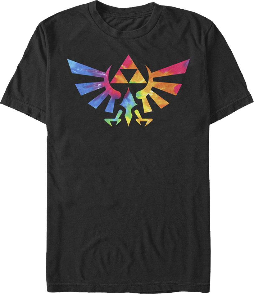 Tie Dye Trifoce Logo Legend of Zelda T-Shirt