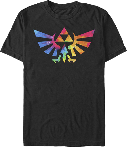 Tie Dye Trifoce Logo Legend of Zelda T-Shirt