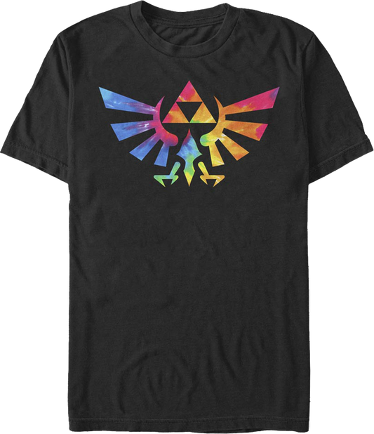 Tie Dye Trifoce Logo Legend of Zelda T-Shirt