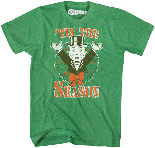 Pennybags Monopoly Christmas T-Shirt