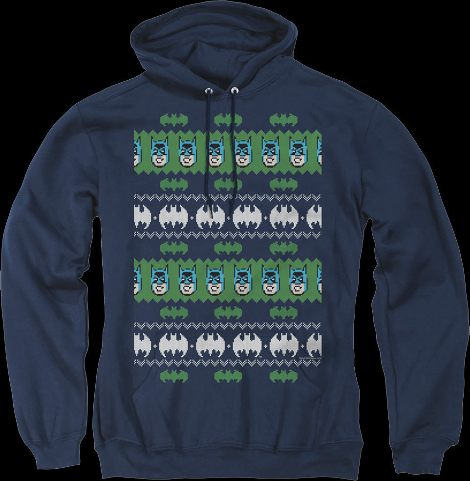 Batman Ugly Faux Knit DC Comics Hoodie