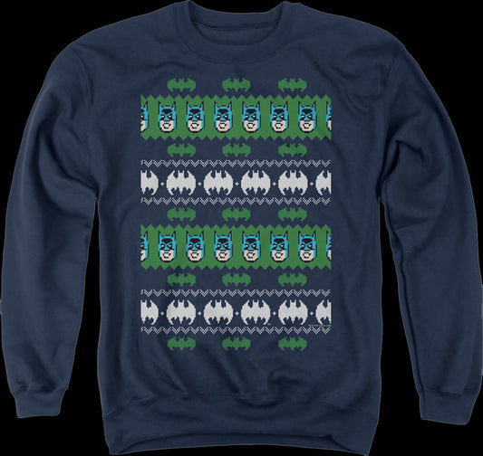 Batman Ugly Faux Knit DC Comics Sweatshirt