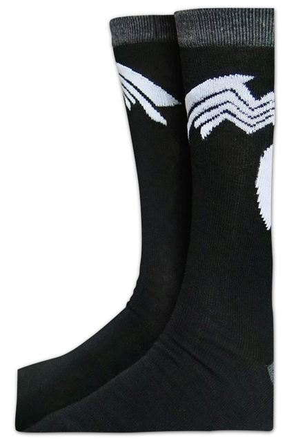 Venom Logo Marvel Comics Socks