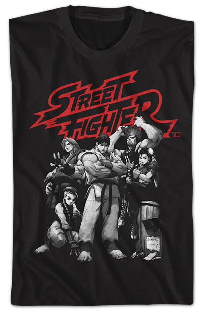 Vintage Group Pose Street Fighter T-Shirt