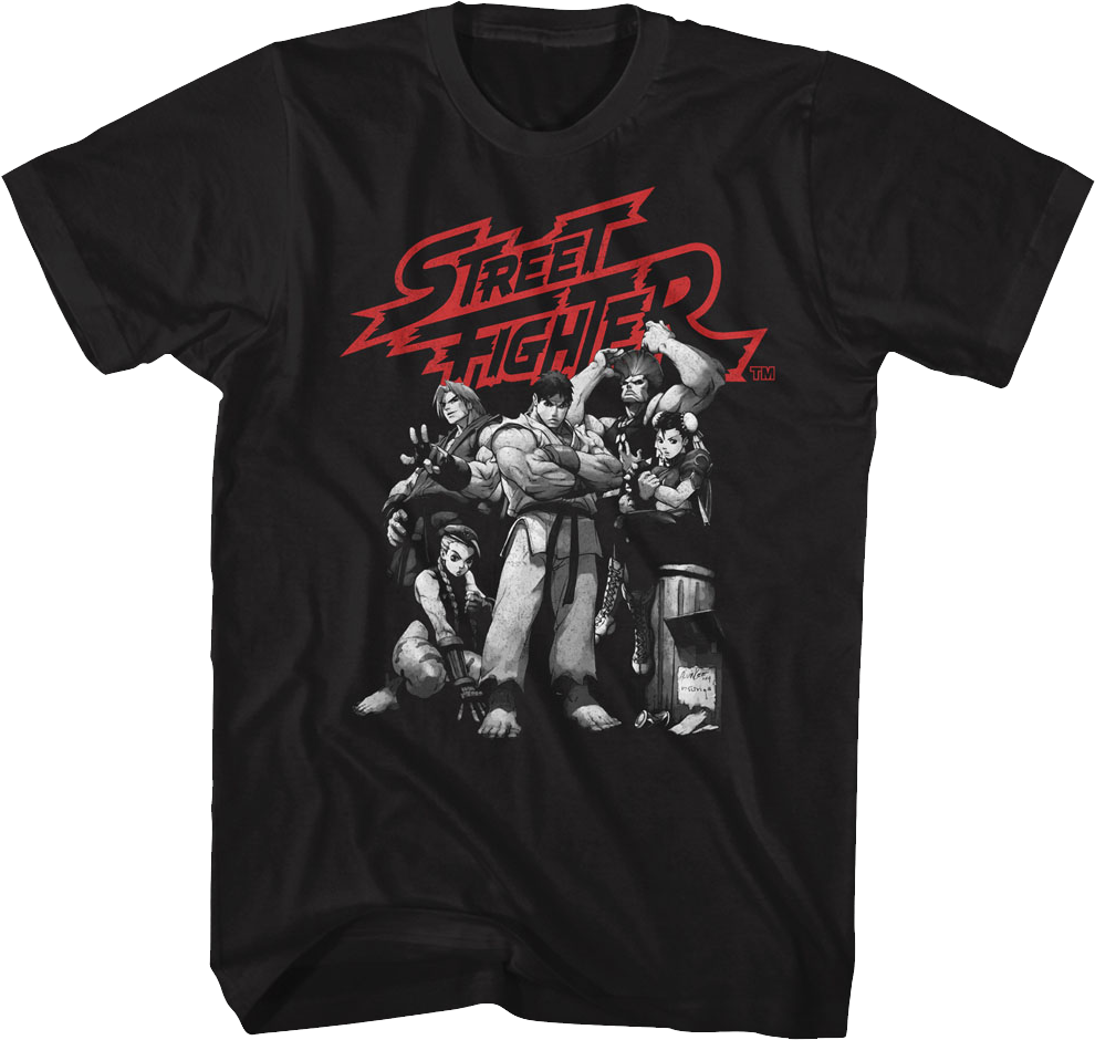 Vintage Group Pose Street Fighter T-Shirt