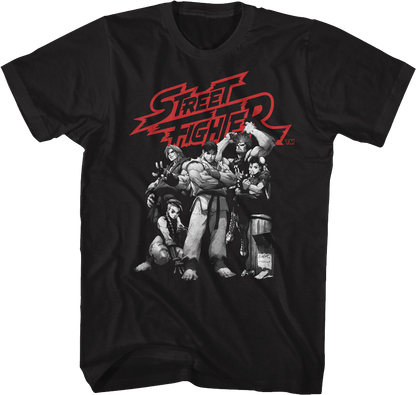 Vintage Group Pose Street Fighter T-Shirt