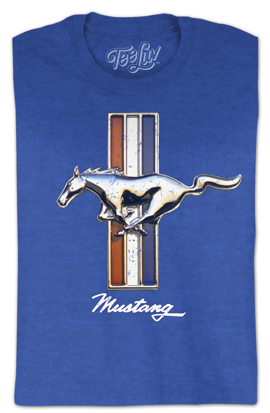 Vintage Mustang Logo Ford Long Sleeve Shirt