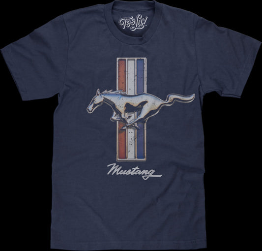 Vintage Mustang Logo Ford T-Shirt
