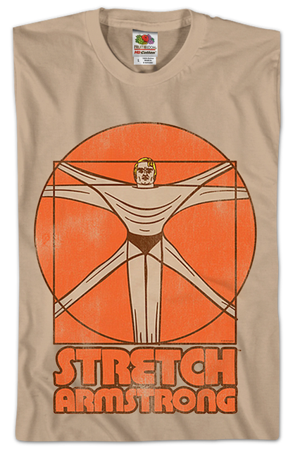 Vitruvian Man Stretch Armstrong T-Shirt