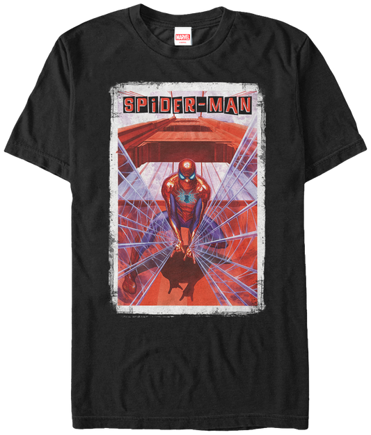 Water Proof Comic Cover Spider-Man T-Shirt