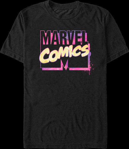 Watercolor Logo Marvel Comics T-Shirt