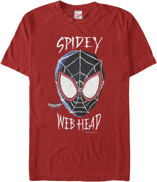 Web Head Spider-Man Into The Spider-Verse T-Shirt