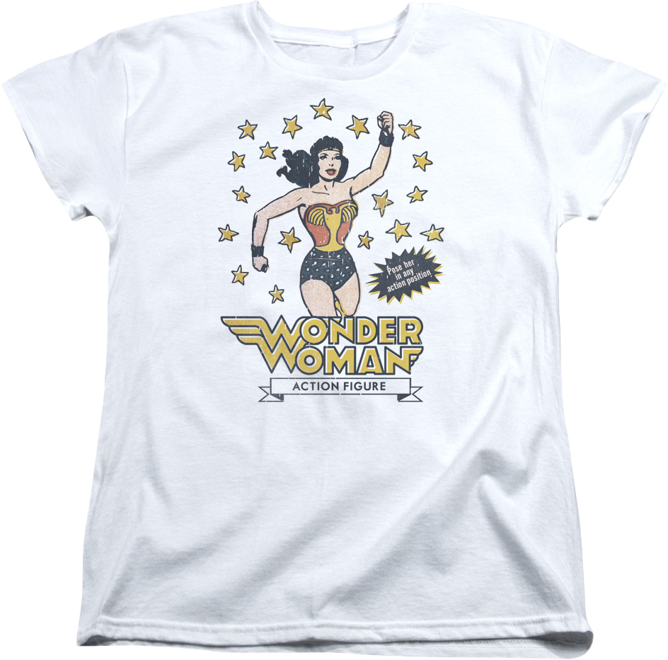 Womens Action Figure Wonder Woman Shirt