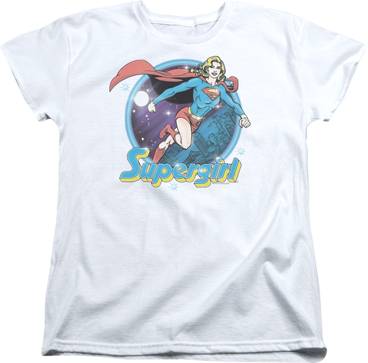 Womens Airbrush Supergirl Shirt