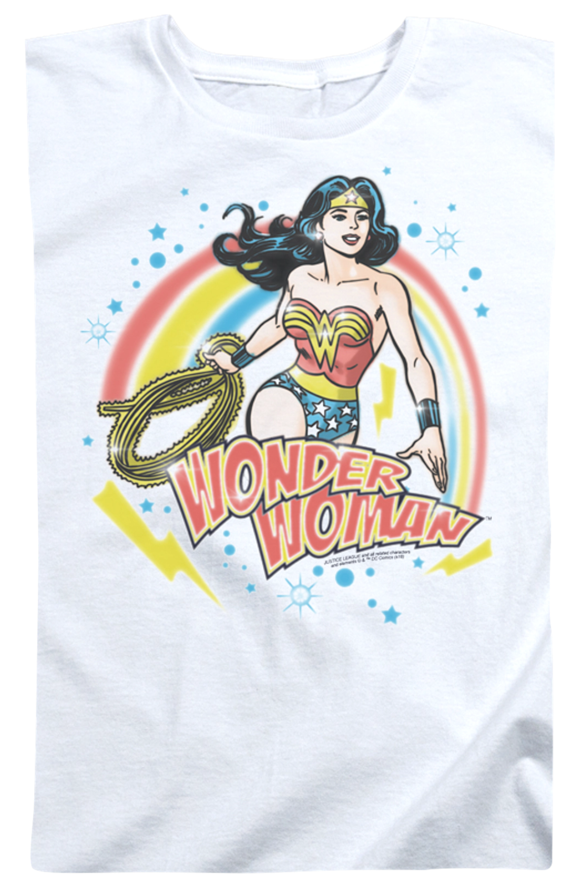 Womens Airbrush Wonder Woman Shirt