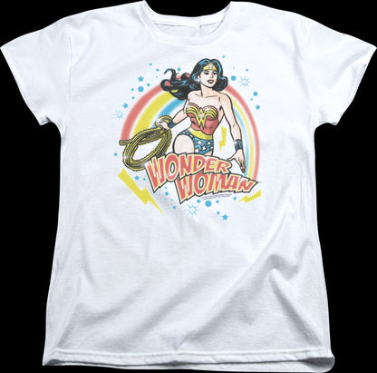 Womens Airbrush Wonder Woman Shirt