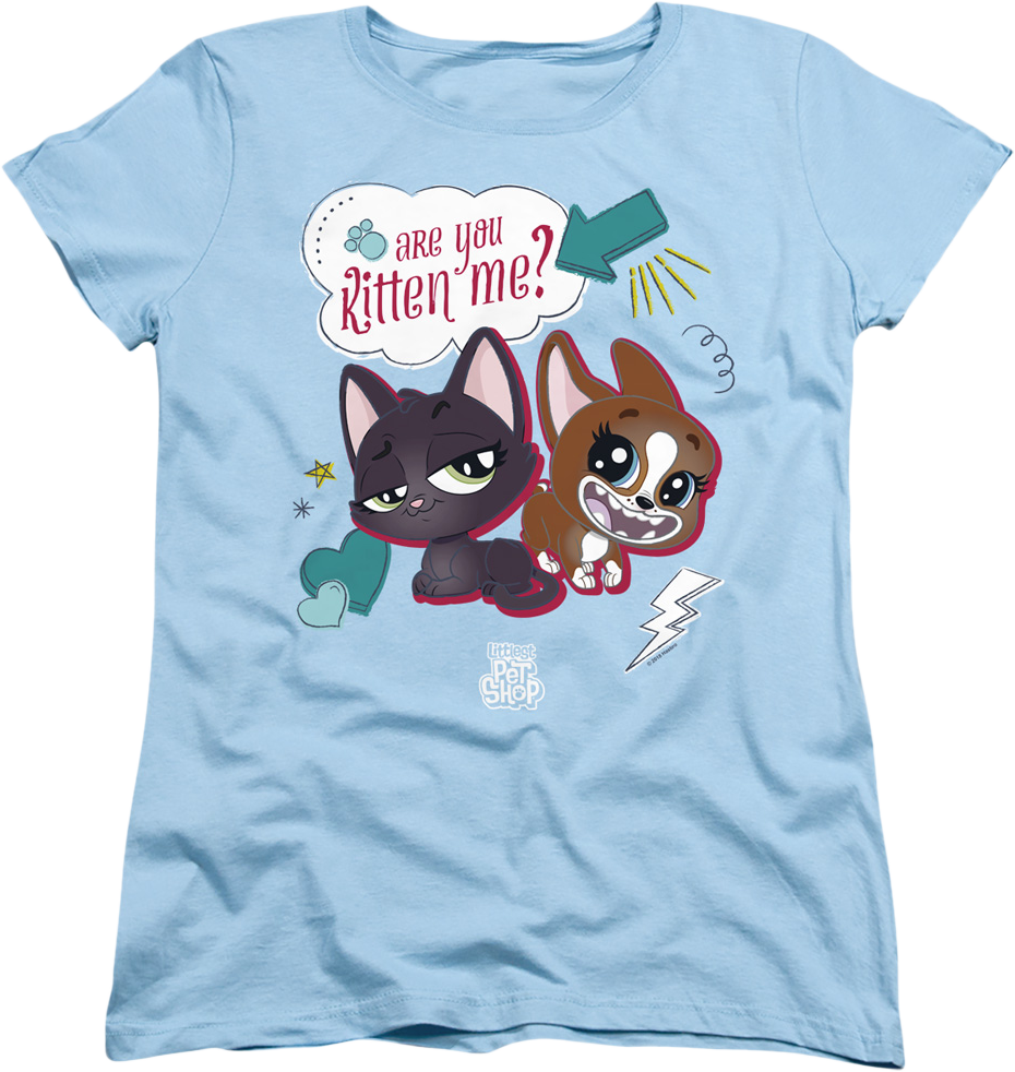 Womens Are You Kitten Me Littlest Pet Shop Shirt